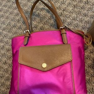 Michael Kors Pink Jet Set Nylon Tote